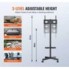 Laikiklis Mobilus TV stovas 23-60" televizoriams, reguliuojamas aukštis, su ratukais, kilnojamas, TV vežimėlis, stovas su laikikliu