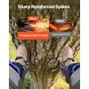 Laipiojimo į medžius spyglių rinkinys, reguliuojamo aukščio vaisių skynimui ir medžioklei, tvirta plieninė arboristų įranga, lipimo nagai