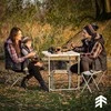 Sulankstomas stovyklavimo stalas ir kėdžių rinkinys, nešiojamas pikniko stalas, 5 dalių lauko rinkinys sodui, paplūdimiui ir stovyklavimui