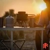 Sulankstomas stovyklavimo stalas ir kėdžių rinkinys, nešiojamas pikniko stalas, 5 dalių lauko rinkinys sodui, paplūdimiui ir stovyklavimui