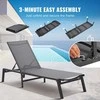 Lauko gultas, reguliuojamas terasos krėslas, aliuminio lydinio rėmas, sulankstoma saulės lova, sodo gultas, prie baseino gultas