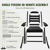 Lauko supamųjų kėdžių komplektas (2 vnt.), atlošas aukštas, ergonomiškas, kieto polistirolo, terasa, 181.44 kg, sodo supynės, poilsio krėslai
