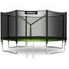 Lauko trampolinas 435 cm su apsauginiu tinklu ir kopėčiomis, didelis trampolinas, sodo trampolinas su apsauginiu tinklu, lauko šokinėjimo trampolinas