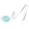 Activeshop Kosmetologinė lempa LED su lupa ir stovu GLOW MOONLIGHT 5D/6 10W Baltas