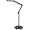 LED didinamoji lempa su stovu, 60 SMD LED, juoda, manikiūrui, kosmetinėms procedūroms, detaliems darbams, apžiūros lempa