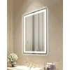LED vonios veidrodis 60 x 80 cm, 3 spalvų apsauga nuo rasojimo, prie sienos tvirtinamas vonios veidrodis, pritemdomas vonios veidrodis