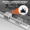 Linijinių kreipiančiųjų bėgių rinkinys CNC staklėms, SBR16 1500mm, anglinis plienas ir aliuminis, 2 bėgiai ir 4 blokai, automatizuotų sistemų komplektas