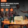 Loterijos būgnas renginiams, žalvariu dengtas besisukantis narvas, talpina 2500 bilietų, metalinis loterijos būgnas, bingo būgnas
