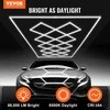 Lubinis šviestuvas Kvadratinis LED garažo šviestuvas, 88000 lm, 6500K, šešiakampis, modulinis, autoservisui, dirbtuvėms, sandėliui