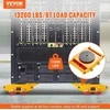 Mašinų pervežimo platforma 6000 kg, pramoninis vežimėlis, ratukai, riedučiai sandėliui, 360°