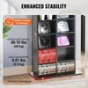 Medienos spintelė, 8 lentynų DVD, CD laikiklis, Espresso, namų medijos centras, filmų, muzikos kolekcijai