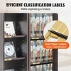 Medijos laikymo spintelė CD ir DVD diskams, reguliuojama lentyna, didelės talpos saugykla, Espresso DVD spintelė, CD organizavimo lentyna, knygų lentyna