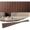 Medinės akustinės panelės 8 vnt., 2450x166x9 mm WPC sienų panelė, tamsiai tikmedžio spalvos garso izoliacinė sienų panelė