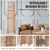 Medinis kambario daliklis, 4 plokščių sulankstomas privatumo ekranas, vidaus žaliuzių medinė pertvara, nešiojamas dekoratyvinis ekranas namams, biurui, miegamajam
