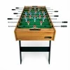 Medinis stalo futbolo stalas, didelis šeimos žaidimas, sulankstomas dizainas, su švieslentėmis, 120 x 60 cm stalo futbolo stalas
