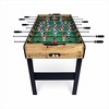 Medinis stalo futbolo stalas, didelis, su įvarčių skaitikliais, šeimos pramogoms, žaidimas patalpose, 115cm x 60cm x 78cm