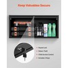 Metalinė sieninė spintelė, pakabinama garažo įrankių spintelė su pakeliamomis durelėmis, sieninė saugykla, garažo įrankių laikymas, pakabinama spinta, dirbtuvių baldai