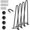 Metalinės baldų kojos 406 mm, "pasidaryk pats", 227 kg, stalo kojos, tvirtos, plaukų segtuko formos, DIY projektams, metalinės kojelės
