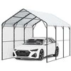 Metalinis stoginė, 3x4.5x3.15m sunkiasvorė automobilių pastogė, lauko garažas valtims, atspari oro sąlygoms automobilių apsauga