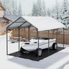 Vevor 9,84 x 14,76 m metalinis automobilių stogelis valtims