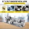 Metalinis tekinimo staklės, 1100W, 220x750mm, greičio reguliavimas, gręžimui, sriegimui, frezavimui, mini tekinimo staklės su 3-jų griebtuvu