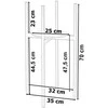 Metalinių gėlių stovas, juodas, dvipusis, 70 cm, loft stiliaus, augalų stovas, gėlių laikiklis