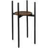Metalinių gėlių stovas TORRE RUSTIC 60 cm, juodas, plieno augalų stovas, gėlių ekspozicija namams, metalinis stovas gėlėms (Ekspozicinė prekė)