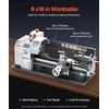 Metalo tekinimo staklės 210 x 370 mm, 550W stalviršio tekinimo staklės, kintamo greičio metalo apdirbimo staklės „pasidaryk pats“ projektams