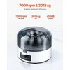 Mini centrifugos aparatas laboratoriniams eksperimentams, elektrinė tylaus veikimo kompaktiška centrifuga, „du viename“ rotorius, fiksuotas 7000 rpm greitis, nešiojama laboratorinė įranga