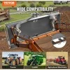 Mini krautuvo tvirtinimo plokštė, universalus 3 taškų adapteris, žemės ūkio padargų jungtis, sunkiasvorė plieninė plokštė, mini krautuvo plūgo tvirtinimas