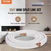 Mini Split linijų rinkinys oro kondicionavimui ir šildymui, su trisluoksne izoliacija ir variniais vamzdžiais, ŠVOK jungčių komplektas, šaltnešio vamzdynas