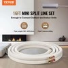 Mini-split linijų rinkinys, ŠVOK, Vamzdžiai, Vario vamzdžiai, Izoliacija, Montavimas