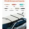 Minkšti stogo bagažinės kilimėliai 118 cm, universalus automobilio stogo bagažinės kilimėlis, 80 kg keliamoji galia, baidarių, banglenčių laikiklis