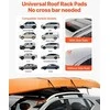 Minkšti stogo bagažinės kilimėliai 118 cm, universalus automobilio stogo bagažinės kilimėlis, 80 kg keliamoji galia, baidarių, banglenčių laikiklis