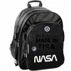 Mokyklinė kuprinė Nasa Made in USA, juoda, 38 cm