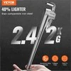 Nen 60.96 cm aliuminio vamzdžių raktas, reguliuojamas santechninis raktas, lengvas ergonomiškas įrankis, reguliuojamas vamzdžių raktas, aliuminis vamzdžių raktas, tvirtas vamzdžių raktas, santechnikos įrankiai