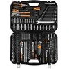 Neo Tools 233 dalių veržliarakčių rinkinys su reketiniais raktais, atsuktuvais ir replėmis