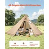 Vevor Tipi palapinė su krosnele 4 asmenims