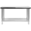 Yato Nerūdijančio plieno darbo stalas 1600x600x850 mm, su lentyna, centrinis stalas