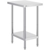 Nerūdijančio plieno darbo stalas 610x457x864 mm maisto ruošimui, komercinis, metalinis, virtuvės, gamybos