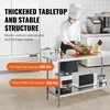Nerūdijančio plieno darbo stalas maisto ruošimui 610x1524x864 mm, komercinis virtuvės stalas, gamybinis stalas, nerūdijančio plieno stalviršis