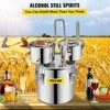 Nerūdijančio plieno distiliavimo aparatas su siurbliu ir termometru, 11.4L rinkinys viskiui, vynui ir spiritui gaminti, DIY naminis bravoras