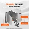 Nerūdijančio plieno elektros skydelio dėžė, sieninė lauko dėžutė IP66, su montavimo plokšte ir užraktu, vandeniui atspari metalinė paskirstymo spinta, elektros įrangos korpusas