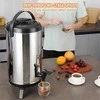 Nerūdijančio plieno izoliuotas gėrimų dozatorius, 9.2 L termosas su čiaupu, karštų ir šaltų skysčių talpa, maistinis indas arbatai ir kavai, didelės talpos indas restoranams ir renginiams