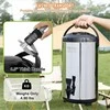 Nerūdijančio plieno izoliuotas gėrimų dozatorius, 9.2 L termosas su čiaupu, karštų ir šaltų skysčių talpa, maistinis indas arbatai ir kavai, didelės talpos indas restoranams ir renginiams