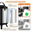 Nerūdijančio plieno izoliuotas gėrimų dozatorius 6 litrų karštų ir šaltų gėrimų serveris su čiaupu, maistinis termosas gėrimams, 6 L izoliuota gėrimų talpa, termo indas gėrimams