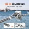 Nerūdijančio plieno lynas turėklams, 3.18 mm skersmens, 182.3 m ilgio, 7x7 gijų plieno lynas