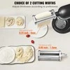 Nerūdijančio plieno makaronų gaminimo priedas KitchenAid, tešlos volelis, pjaustyklė, spagečių ir fettuccine gamintojas, reguliuojamo storio, naminių makaronų mašina