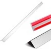 Nerūdijančio plieno sienos kampų apsauga, 90 laipsnių metalinė kampų apsauga, atsparus smūgiams kraštų apdaila, sienų apsauga namams ir biurui, 38mm x 38mm x 1217mm