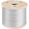 Nerūdijančio plieno trosas turėklams 4.8 mm, 7x19, 76 m, deniui, balkonui, laiptams